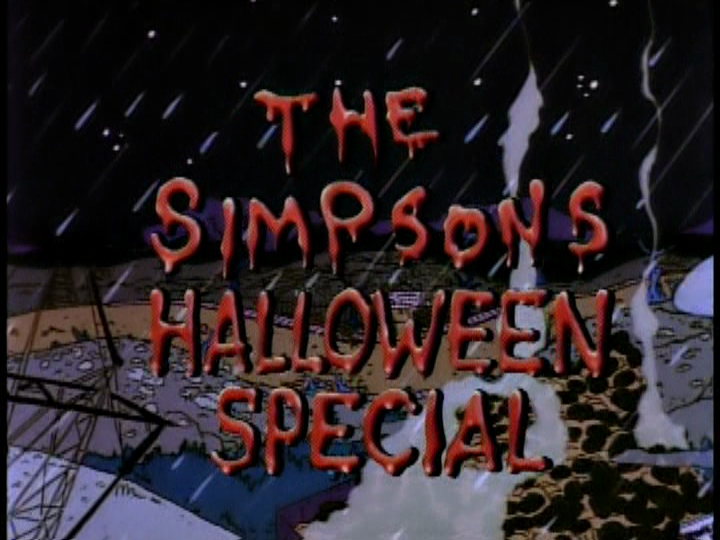 The Simpsons Tree House of Horror Title Card